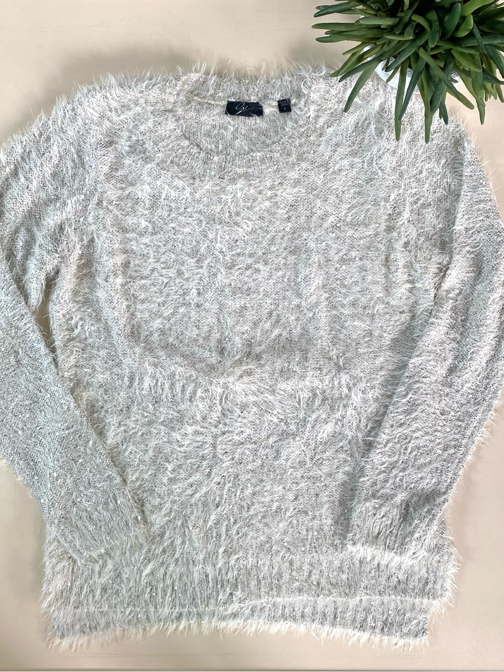 Boutique Fuzzy & Sequin Sweater - Picture 6 of 16